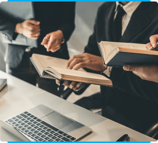 Our team of expert legal professionals at our law firm, located in Hamilton, Ontario, continuously utilize extensive reference materials in combination with advanced technology to ensure precision and timeliness in their work.